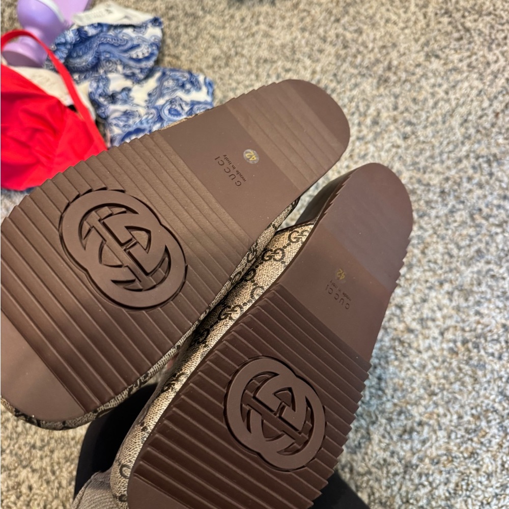 Patterned Slide Sandals - image 1